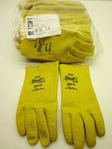 Showa best 960m-09 kpg pvc coated yellow general purpose gloves sz 9 med (12 pr) for sale