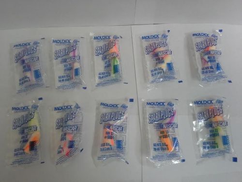 6604 - brand new 100 pairs - moldex 6604 sparkplugs earplugs uncorded nrr 33 for sale
