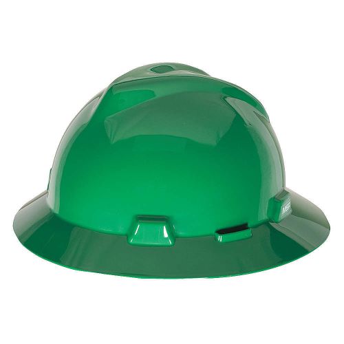Hard Hat, FullBrim, Slotted, PinLk, Green 454735