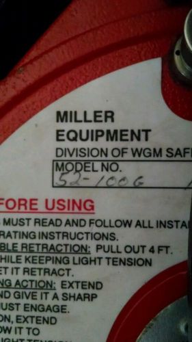 Mr100gc/100ft miller company safety system and harnesses for sale