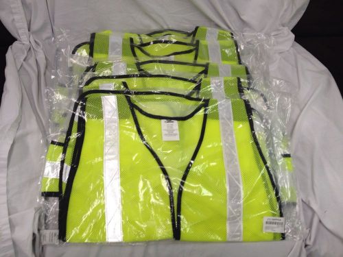 Green/yellow Safety Vests--lot Of 5