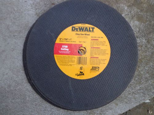 DeWalt DW8003 14&#034; x 7/64&#034; x 1&#034; Stud Cutter Chop Saw Wheel New