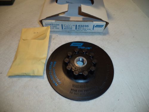 Norton 5&#034;x5/8&#034;-11 back-up pad for sale