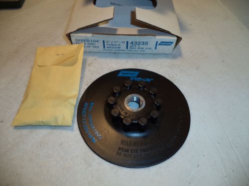 NORTON 5&#034;x5/8&#034;-11 BACK-UP PAD