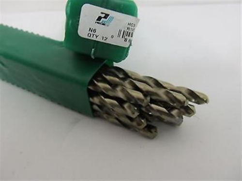 Precision twist drill, 018306, #6, cobalt drill bits (12 each for sale
