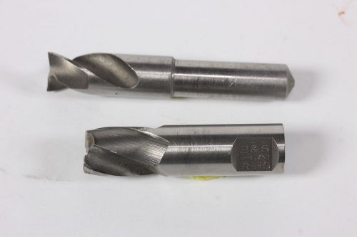 Lot of 2 flute end mill drills for sale