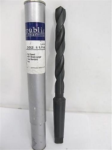 Republic drill, 202-11/16, 11/16&#034;, #3mt, hss, taper shank drill bit for sale