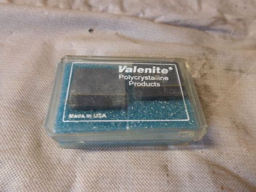 2 VALENITE POLYCRYSTALLINE INSERTS QA10152 T63267ST-R RG1