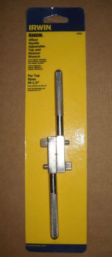 Irwin hanson offset handle adjustable tap &amp; reamer wrench for tap sizes #0-1/2&#034; for sale