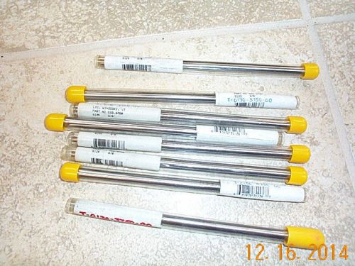 Machinist lot of  8 reamers  all 3/8 &#034;  l &amp; i  .375 &#034; new usa for sale