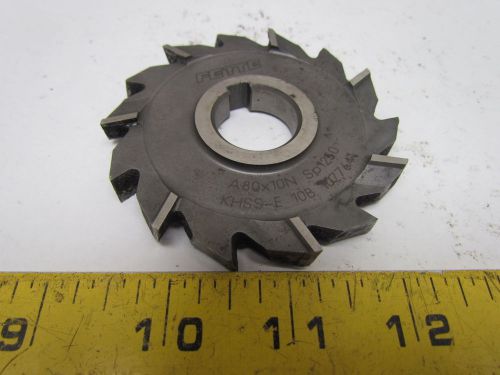 A80x10n staggered tooth side milling cutter 80x10x22mm sp1250 14teeth khss-e 10b for sale
