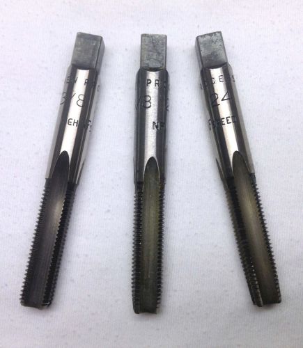 Lot of 3, 3/8” - 24 NF HS CG Thread Taps