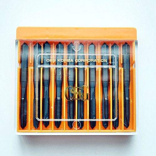 10ea m6 x 1.0 oh2 spiral point steam oxided tap hsse osg for sale