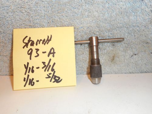 Machinists 12/6a  buy  now primo starrett 93a tap wrench --none better for sale
