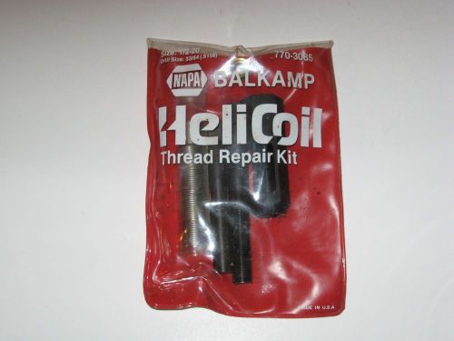 Heli coil master thread repair kit 1/2-20 napa balkamp 770-3085 usa for sale