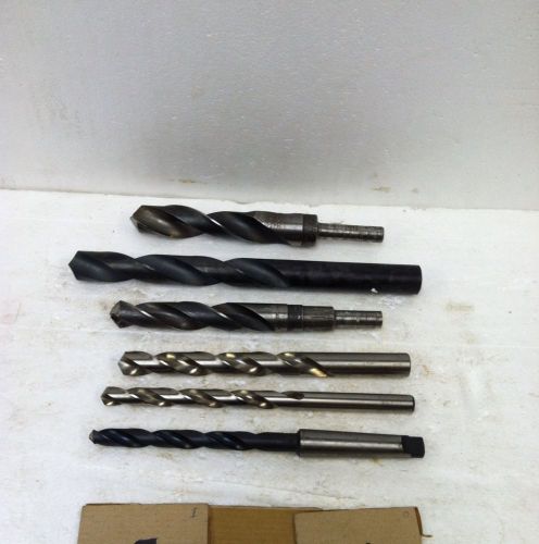 Lot 6 Right Hand High Speed Steel Drill Bits