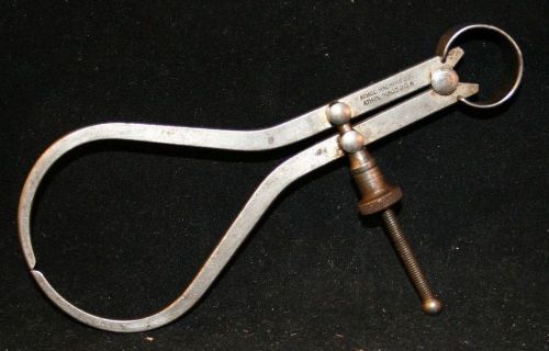 Vintage 6 inch starrett co outside caliper machinist measure tool divider(#106) for sale