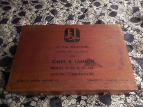 VINTAGE JONES &amp;  LAMSON OPTICAL REFLECTORS WOOD BOX