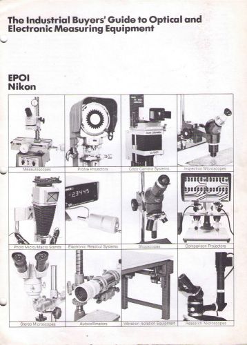 Nilon Optical &amp; Electronic Measuring Equipmemnt catalog
