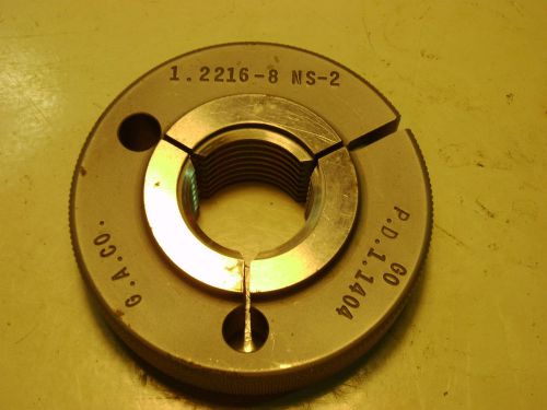 Thread ring gage 1.2216-8 ns-2 g.a. co. #5730 for sale