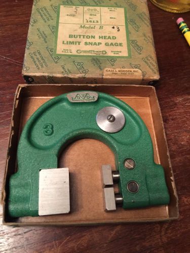 GREENFIELD MODEL B BUTTON HEAD LIMIT SNAP GAGE