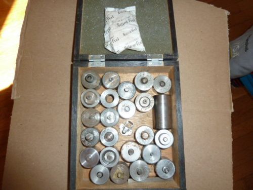 Vintage Machinist Plug Pin Gage Gauge Set Cylinder  Thread Go NoGo Diameter