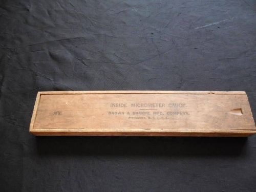Vintage Inside Micrometer Gauge Browne &amp; Sharpe w/ Box