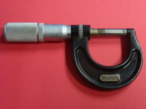 Starrett tools no. 436 outside micrometer 0-1&#034;, .0001&#034;, friction thimble for sale