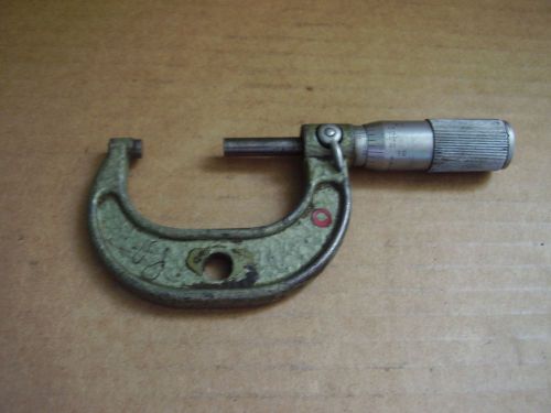 Mitutoyo 1&#034;-2&#034; Outside Micrometer w/ Carbide Pads .0001&#034;