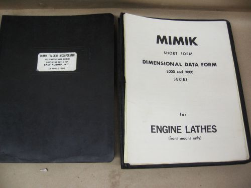 Lot of Various Mimik Tracer Manuals