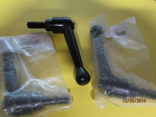 Adjustable handle clamping lever 3/8&#034;-16 x 1&#034; w/stud  msc# 06853329   3-pcs-new for sale