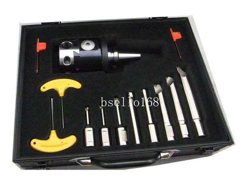 Precision 8-200mm boring head system+8pcs borin bar +bt30 m12 toolholder set for sale