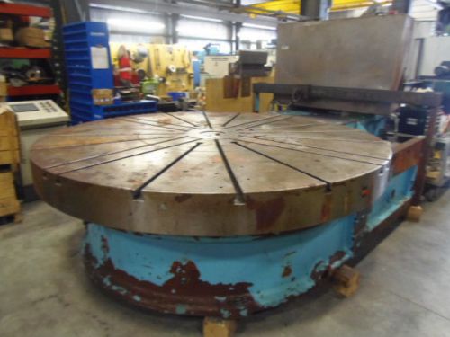 108 inch betts rotary table, 20 t-slots, 60 hp motor, est. 30,000 lb. capacity for sale