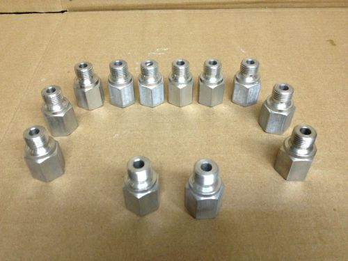 Lot of 12 - 1/4&#034;NPT Female/1/4&#034; BSPP #4  British Pipe Parallel Male
