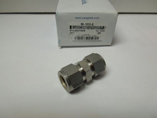 Swagelok ss-1010-6 tube union 5/8 316 stainless steel      &lt;ss-1010-6 for sale