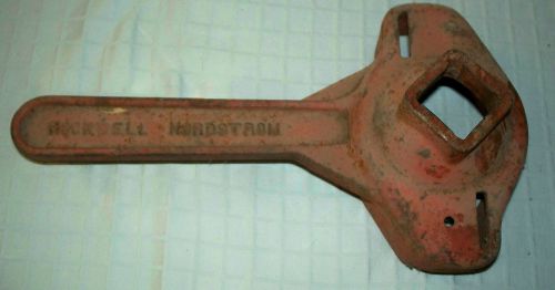 Rockwell nordstrom tank /  gas valve plug valve wrench handle 1&#034; square  no 2 for sale