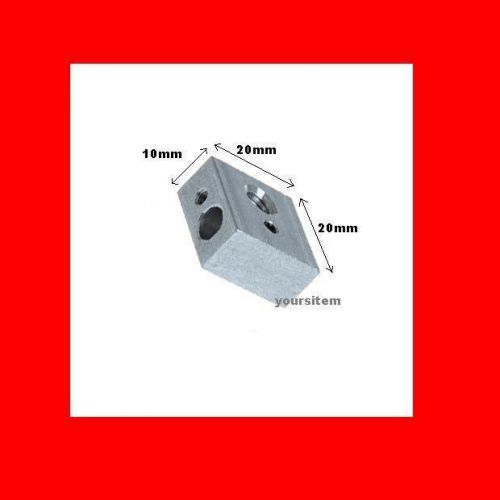 Heater block for reprap makerbot 3d printer mk8 extruder hotend screw hole m3,m6 for sale