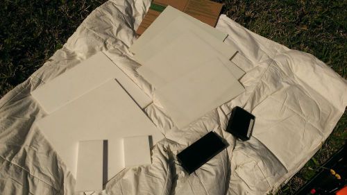 Plastic Sheet Bundle 12&#034;x12&#034; Teflon - Polycarbonate - ABS Plus Assorted Sizes