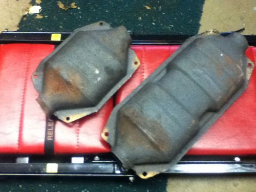 TWO USED CATALYTIC CONVERTERS FOR SALVAGE RECYCLE
