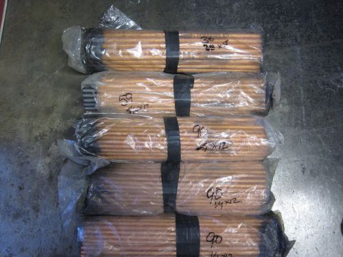 Lot of thermadyne arcair copperclad pointed electrodes 1/4&#034;, 5/16&#034;, 3/8&#034; x 12&#034; for sale