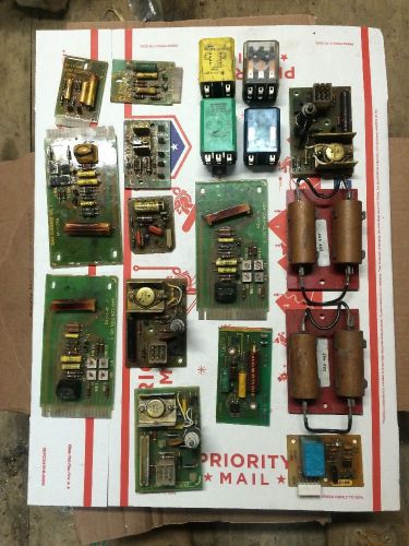Lot of 18 vintage welder curcuit boards and relays lincoln? miller? for sale