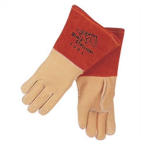 Revco Black Stallion 108 Premium Grain Pigskin Stick Welding Gloves, Large