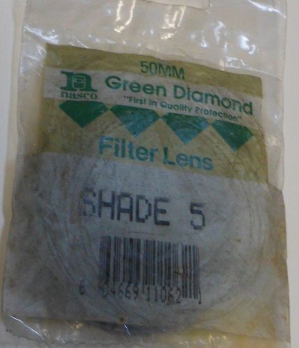 Green Diamond Welding/Cutting Torch Goggles 50MM 5H Filter Plates NIB Pair