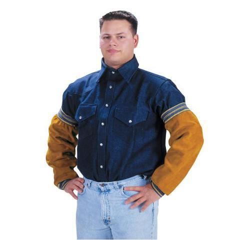 Tillman 5218E Kevlar Sewn Side Split Cowhide Sleeves with Elastic Closure