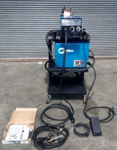 Miller xmt350 cc/cv mig/tig welder w/22a wire feeder flow meter tig torch 907161 for sale