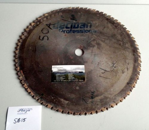 Sawmill saw blade 14&#034; w 1&#034; arbor for industrial sb15 for sale