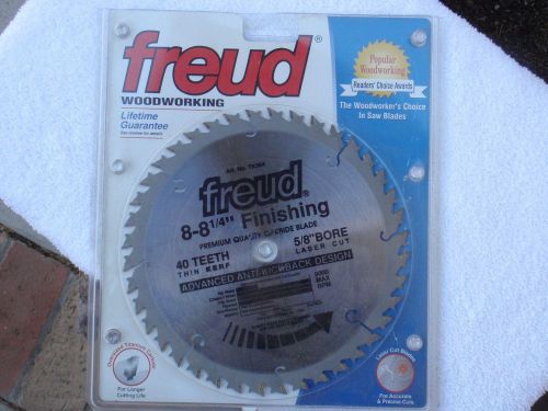 Freud 8-8 1/4 inch 40 tooth finishing blade 5/8 arbor used xlnt condition for sale