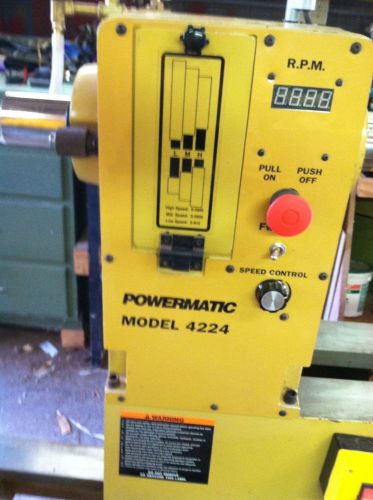 Powermatic 4224 wood lathe for sale