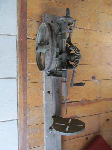 Antique belt driven drill press