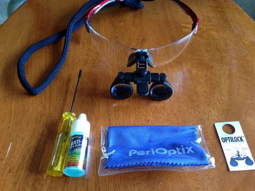 PeriOptix Loupe Optics and Frame (WORN ONCE AND NOT WITH PATIENT)